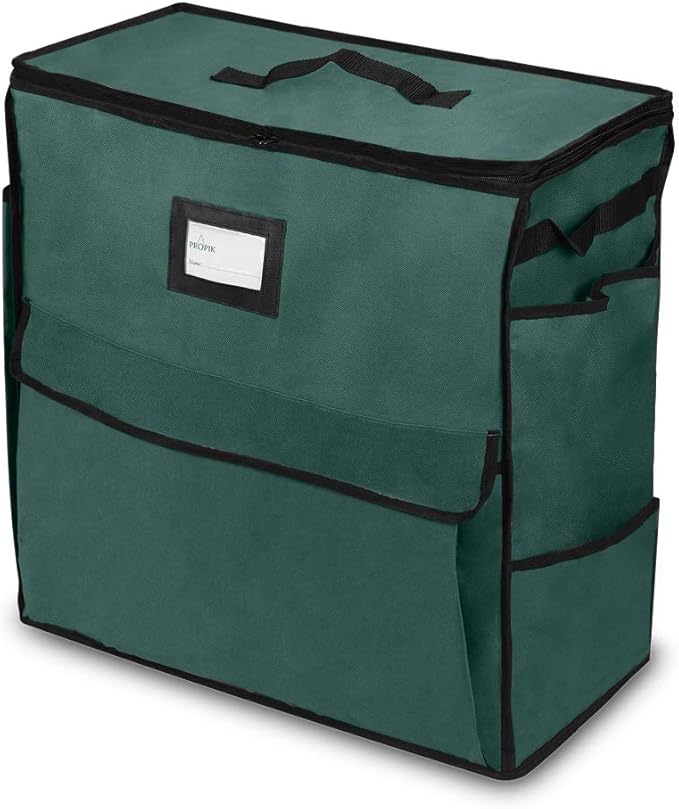 ProPik Unique Holiday Storage Organizer for Gift Bag and Wrapping Accessories (Green)