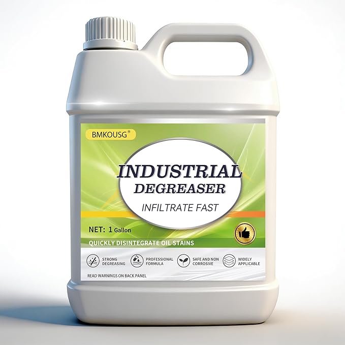 Carburetor Cleaner & Industrial Machine Degreaser - Heavy Duty Cleaner for Commercial Kitchen Hoods, Metal Parts, Engine Components, CNC Machines | Degreaser Concentrate, Safe & Strong (1 Gallon)