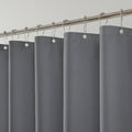 Water-Repellent Fabric Shower Curtain Liner - Hotel Quality Machine Washable, 3 Heavy-Duty Magnets with Rustproof Grommets & Weighted Hem, Standard Size 72x78in Grey
