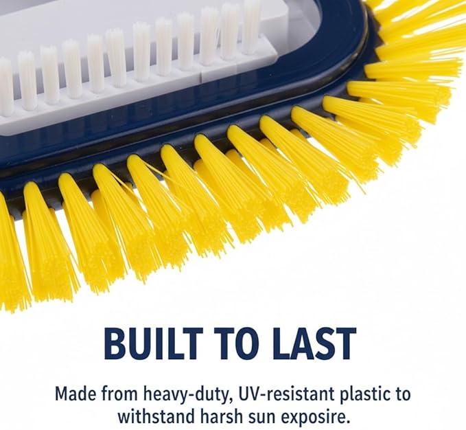 Weighted Pool Vacuum Head, Vinyl-Safe No Wheels Manual Cleaner with Air Relief Valves，Multi-Directional Brushes for Above Ground & Inground Pools, Universal Fit for 1-1/4" & 1-1/2" Hoses