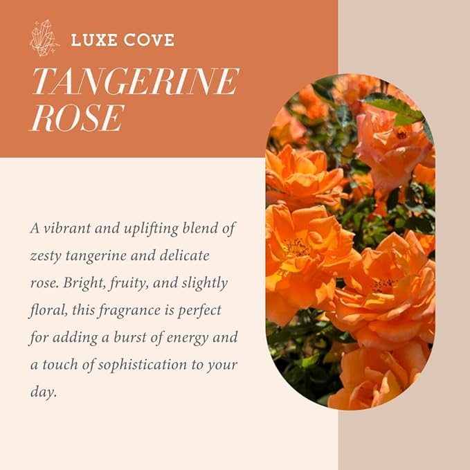 Sacral Chakra Sunstone Candle – Tangerine Rose Scented Soy & Beeswax Candle with Sunstone | Handmade Soft Pink Cement Jar | Love, Creativity & Emotional Balance Gift (7.1 oz / 200 g)