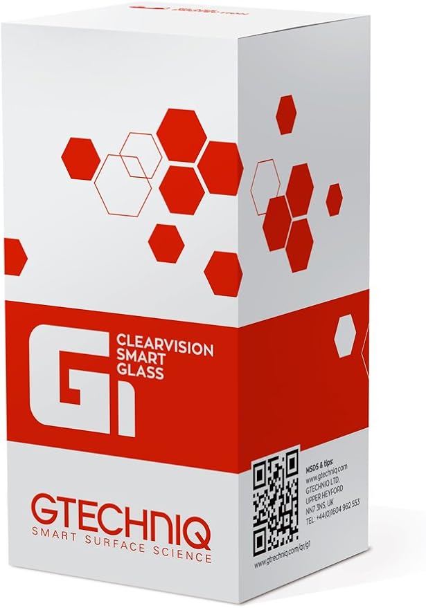 Gtechniq G1 Smart Glass Water Repellent Spray, Rain Repellent Car Windscreen Cleaner Repels Water Off Glass up to 20,000 Miles, 100ml