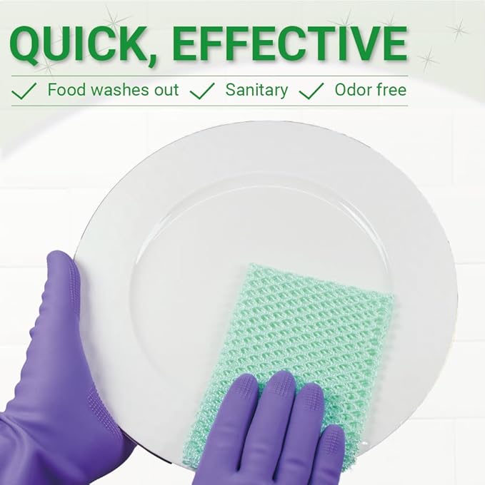5PCS Innovative Dish Washing Net Cloths,Scourer,Quick Dry, Mesh net for Washing Dish, Dish wash net, Dish Sponge, Dish Scrubber 11" by 11"