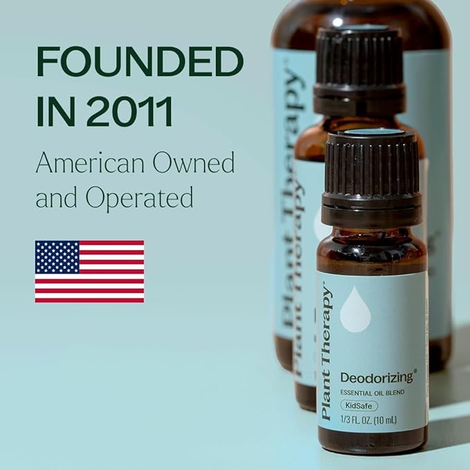 Plant Therapy Deodorizing Essential Oil Blend, 10 mL (1/3 oz), Pure Essential Oils, Undiluted, Therapeutic Grade, Ideal for Household Cleaning & Deodorizing