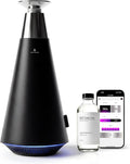 Waterless Scent Diffuser Starter Kit - 1500 Sq Ft Coverage, Alloy Atomization System,Mood Light,Smart Rechargeable Hotel Scent Diffuser, Including 120ml Essential Oil, for Home,Large Room,Spa,Black