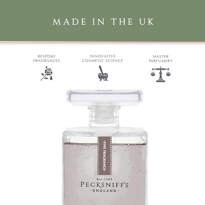 Pecksniff's Prestige Black Oak & Cedar Bath Soak Decanter | 500ml/16.9 Fl Oz