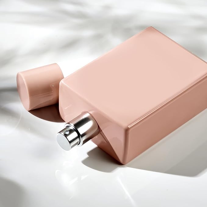 Yerpkefey 100ml/3.4 Oz Glass Spray Bottle Perfume Atomizer,Empty Refillable Perfume Spray Bottle with 3 Kinds of Dispenser (A5)