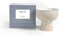Blueme Renew Candle | Ivy & Rose | 3 Wick - Refillable Wellness Candle with Essential Oils, Hand Finished & Poured Soy Wax Blend Ceramic Vessel, Natural Cotton Wicks | Medium 12 oz
