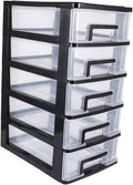 Desktop Storage Bins Dresser Set Clear Container Plastic Organizer Drawers Desktop Drawer Case Plastic Storage Bins with Drawers Storage Rack Locker Storage Box Paper
