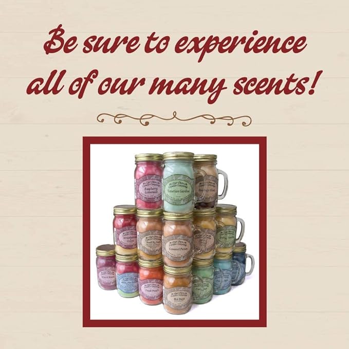 Our Own Candle Company Baby Powder Scented Mason Jar Candle, 100 Hour Burn Time, Made in The USA - 13 Ounces