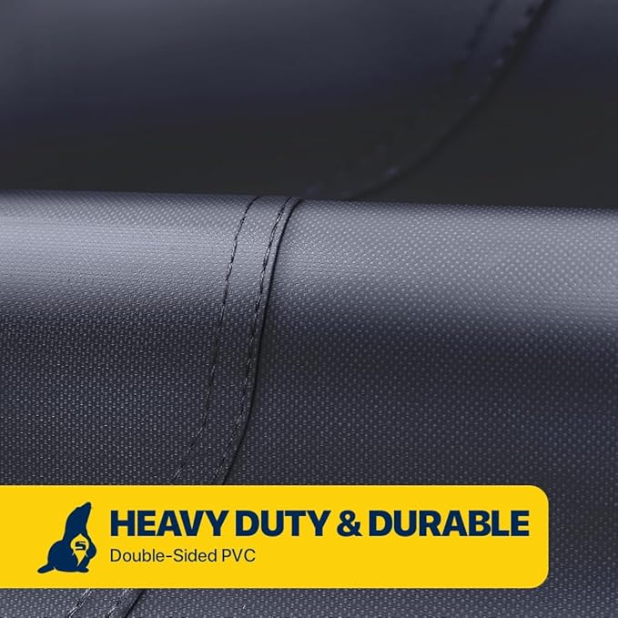 Seal Skin Covers Waterproof Hot Tub Cover, Heavy Duty Outdoor Spa Protector with Air Vents, Padded Handles, Adjustable Cord, Straps & All Weather Protection (Black, 80"L x 80"W x 20"H)
