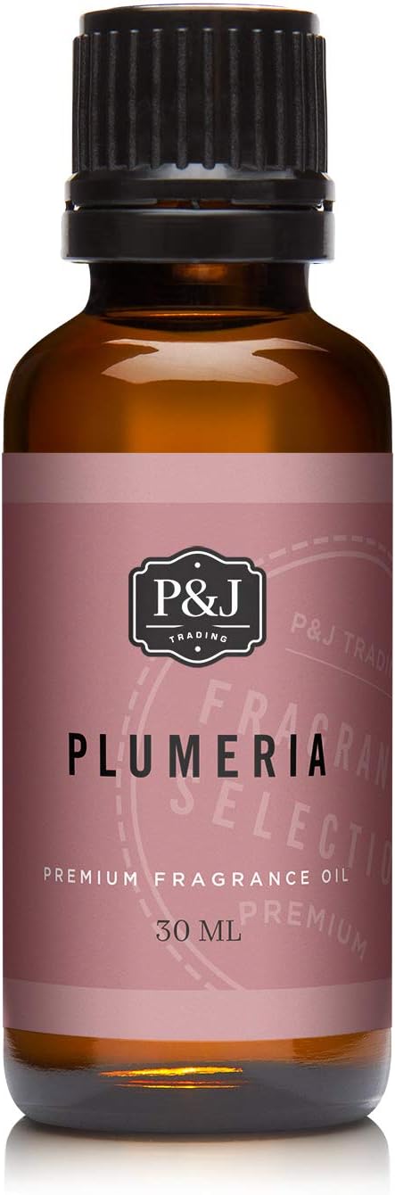P&J Fragrance Oil | Plumeria Oil 30ml - Candle Scents for Candle Making, Freshie Scent, Soap Making Supplies, Diffuser Oil Scents