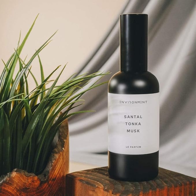 ENVIRONMENT Inspired by 5-Star Resort 1HT Room Spray, 100ml Air Freshener (Santal | Tonka | Musk) Home Fragrance Accessories, Room Perfume, Room Deodorizer, Vegan & Cruelty-Free