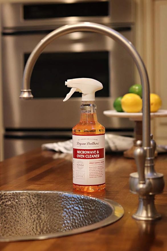 Bryson Brothers 24 Fl Oz Microwave and Oven Cleaner - Non-Toxic Formula Cleans and Degreases All Oven Types and BBQ Grills