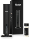 Scentia Max Wireless Diffuser for Home – Rechargeable Battery-Operated Waterless Scent Diffuser |Covers 1500 Sq Ft | Cold-Air Technology | Black | Hotel-Inspired Oils Included