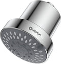 Filtered Shower Head with 5 Modes, HOPOPRO High Pressure Showerhead with Filter, 2-In-1 Fixed Showerhead Filter for Hard Water, Remove 99% Chlorine, Improves Skin Hair Condition (4 Inch Silver)