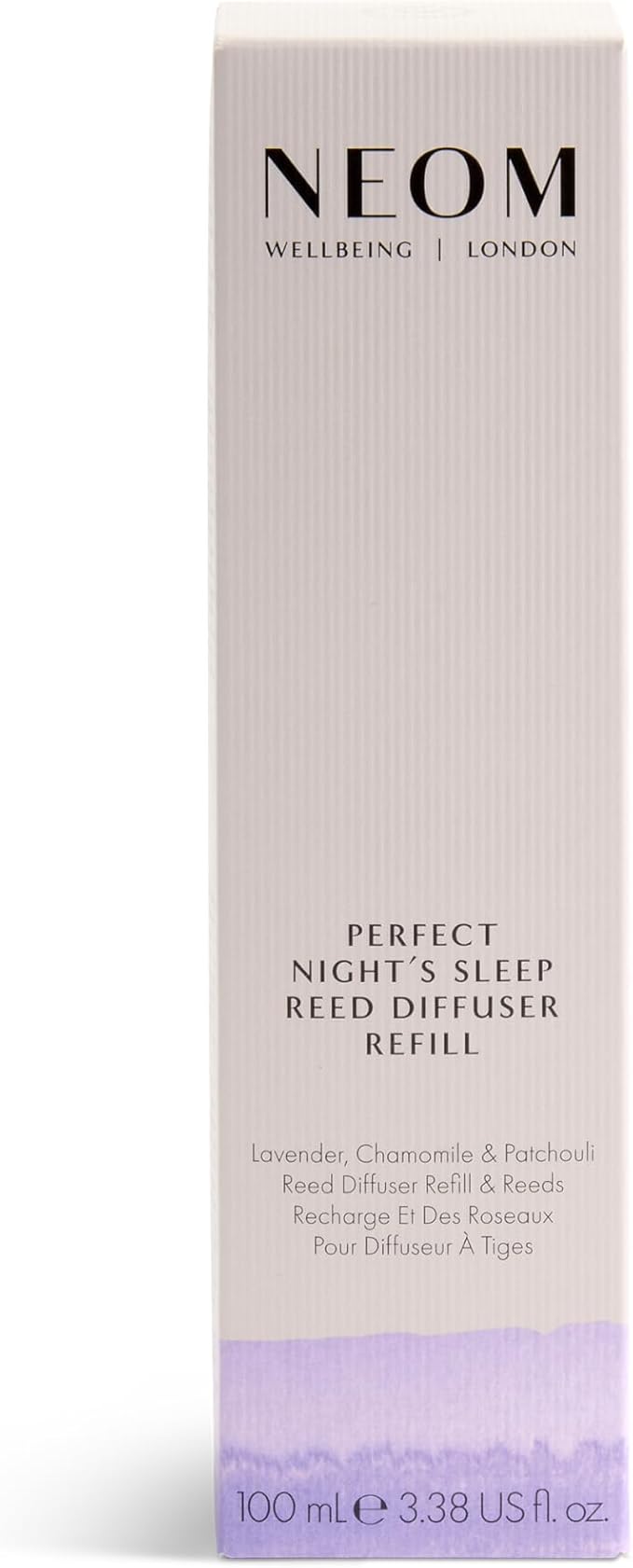 NEOM Perfect Night's Sleep Reed Diffuser Refill, 100ml I Lavender, Chamomile and Patchouli I 100% Natural Fragrances I Lasts 12 Weeks