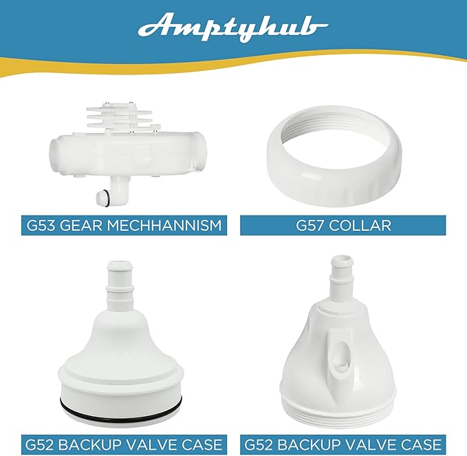 Upgraded G52 Backup Valve Replacement Kit for Polaris Pool Cleaner, Compatible with Polaris 180,280,380,480,3900 Pool Cleaner, The Valve Body has Been Reinforced, Longer Life Than Zodiac G52