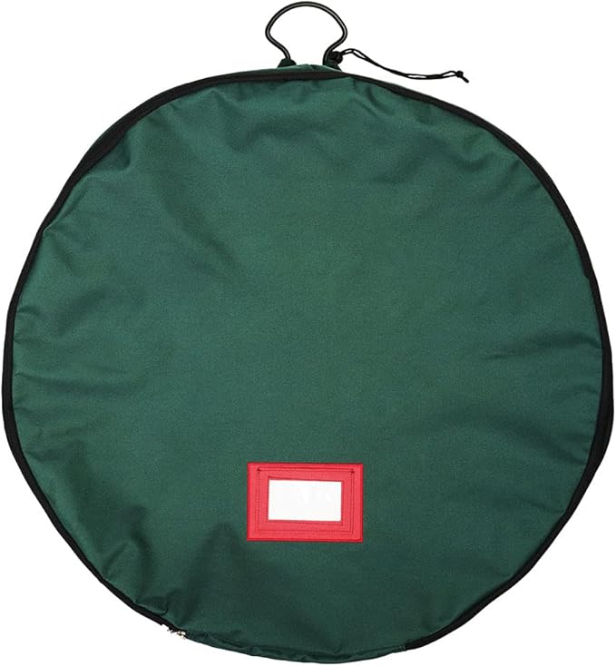 [60 Inch Wreath Storage Container] - for Christmas Wreath up to 60 Inches in Diameter | Bag Hooks Directly to Your Wire Wreath Frames to Prevent Sagging and Deformed Wreaths | Tree Keeper (60-Inch)