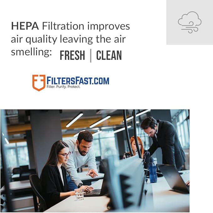 Filters Fast FF 30917 Compatible Replacement for Hunter 30917 Air Purifier Filter, Air Cleaner Pre-Filter 10.25x4.25x1.5 inch, Charcoal Odor Absorber