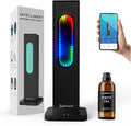 Waterless Oil Diffuser 1000 Sq Ft Coverage, Scent Diffusers for Home 3 Dynamic Gradient Modes with 7 Lights Hotel Collection Rechargeable with 100ml White Tea Lux Essential Oil,App Control