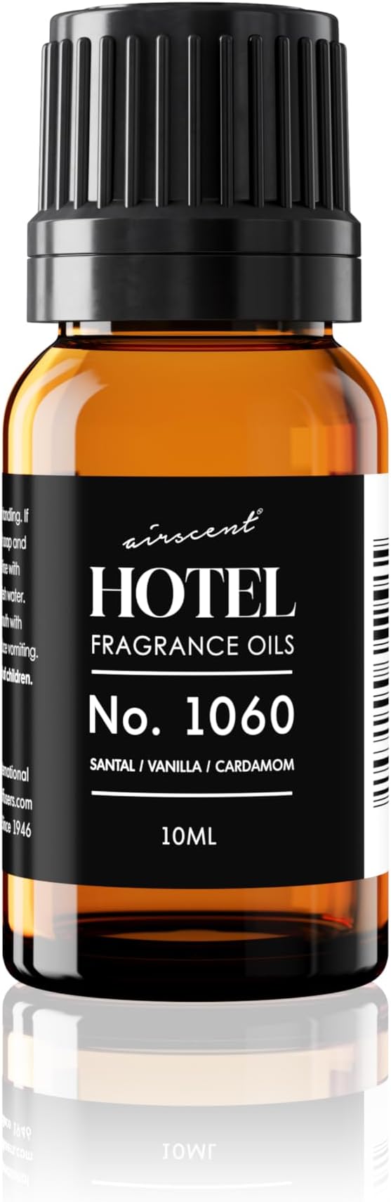 AirScent No.1060 Diffuser Oil - Santal, Vanilla, Cardamom - Fragrance Oil for Ultrasonic and Waterless Diffusers and Crafting - 10 mL, 0.34 fl oz Glass Dropper Bottle