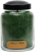 A Cheerful Giver - Holly Tree Baby Scented Glass Jar Candle (6oz) with Lid & True to Life Fragrance Made in USA