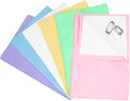 Builimeer 6 PCS Jewelry Polishing Cloths, 10x12 Inch Soft Pure Cotton Polishing Cloths for Cleaning Gold, Silver, Platinum, Diamond, Stainless Steel, Keeps Clean and Shiny (6 Light Colors)