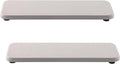 NiuYichee 2 Pcs Water Absorbing Stone Trays, Kitchen/Bathroom Sink Soap Dish, Diatomite Tray Used for Hand Soap & Cosmetic Bottles in The Modern Home, 3.54" W x 9" L, White