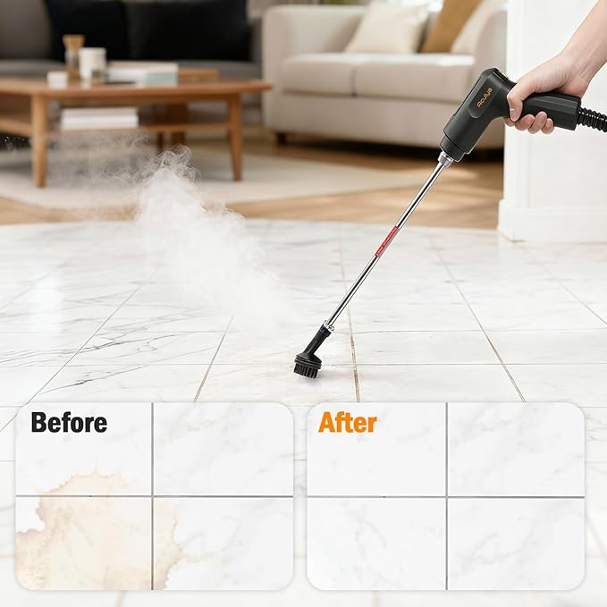 Aculya Life Handheld Steam Cleaner for Home, 1.69QT Portable Temperature Steamer Cleaning for Furniture, Kitchen, Grease, Car, Carpet, Grout