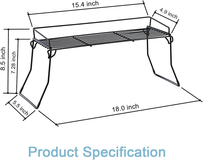 JUNCHU CHERRY Metal The Sink Vanity Organizer 2 Pack, Bathroom or Kitchen Sink Organizer, Feminine Products Organizer (2 Black)