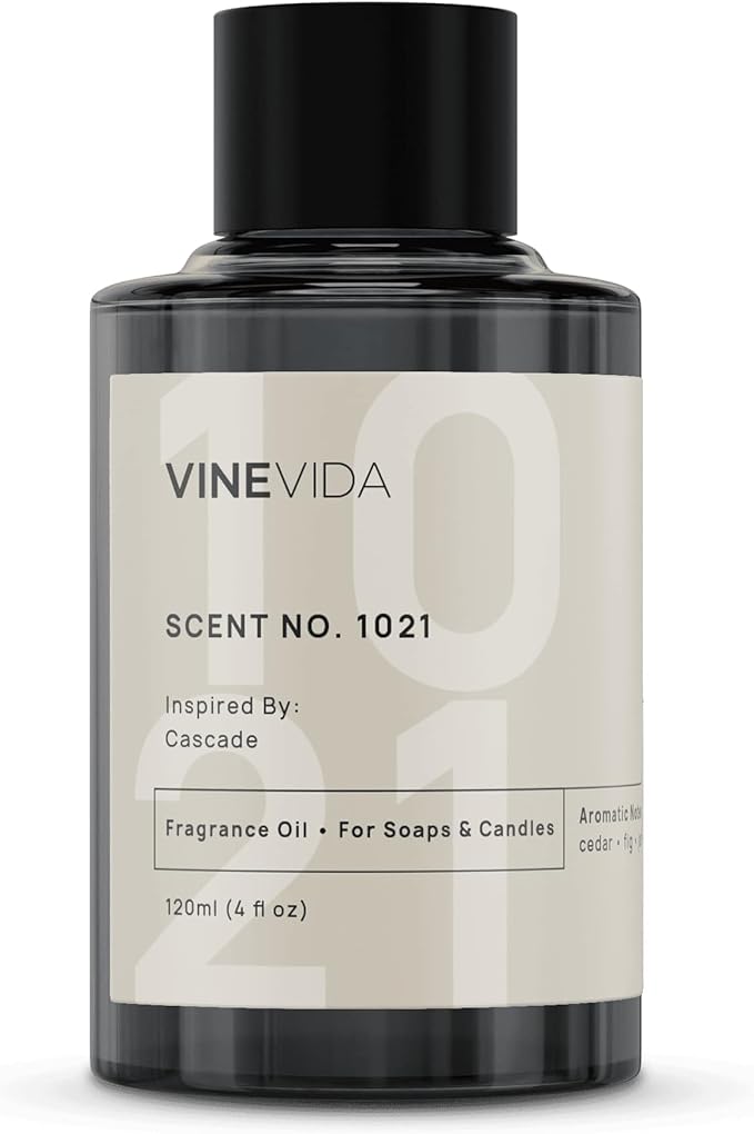 VINEVIDA Scent NO. 1021 Fragrance Oil - 120mL (4oz) - Inspired by: Cascade Fragrance Oil for Candle Making - Made in USA Candle Scents Scents for Soap Making