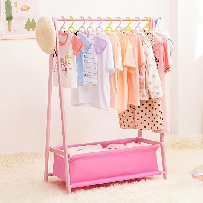 HGYZE Baby Nursery Closet Hangers, Ultra-Thin Non-Slip and Extendable Laundry Infant Pant Hanger for Newborn Clothes -20pcs Yellow Gift- Adjustable Children Coat Hanger for Girl Boy Toddler Kids Child
