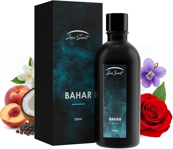 Bahar Essential Oil for Diffusers - Premium Aromatherapy Oil Set for Home and Hotel, Scented Diffuser Oils Scents, Eco-Friendly and Safe for Family and Pets, Pura Diffuser Refills 100ml