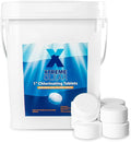 XtremeClear 5lbs 1" Chlorine Tabs for Swimming Pool Hot Tub & Spa Eliminate Bacteria & Algae Sanitizer Makes Water Clean & Crystal Clear Slow Dissolving, 5-Pounds