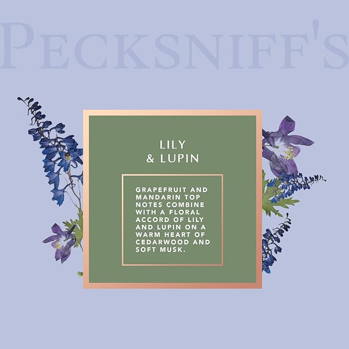 Pecksniff's Lily & Lupin Bath Soak Decanter | 500ml/16.9 Fl Oz
