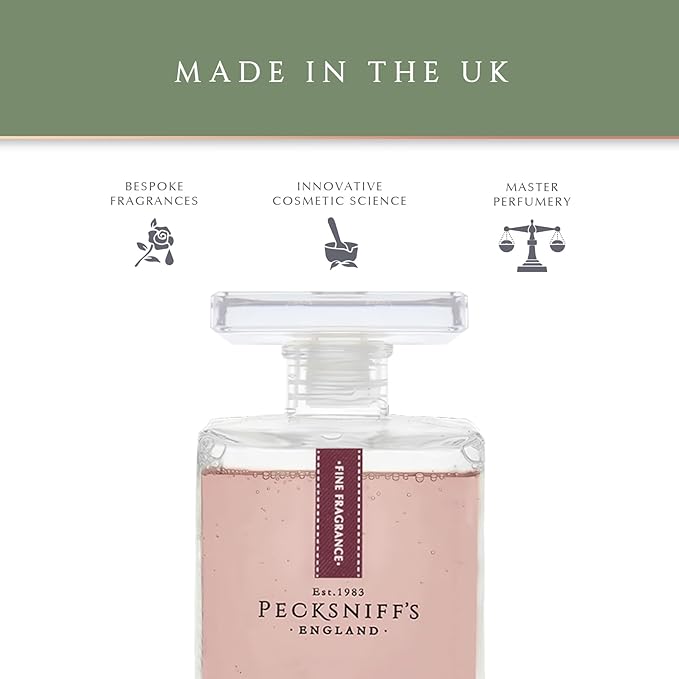 Pecksniffs Prestige 500ml Bath Soak Decanter Raindrops & Roses