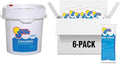 In The Swim Chlorine and Shock Bundle for Sanitizing Swimming Pools – Includes 10 Pound Bucket of 3 Inch Stabilized Chlorine Tablets and 6 x 1 Pound Bags of 68% Cal-Hypo Pool Shock