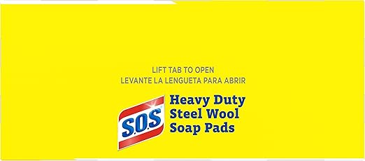 CloroxPro S.O.S Steel Wool Soap Pads, 15 Ct., Pack of 12 (Pack May Vary)