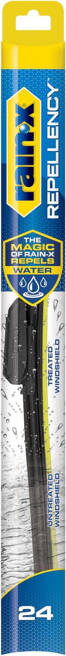 Rain-X 810324 Repellency Water Repellent Wiper Blades, 24" Windshield Wiper,New & Improved Version of Latitude Wiper Blades w/Water Repellency Formula [Amazon Exclusive]