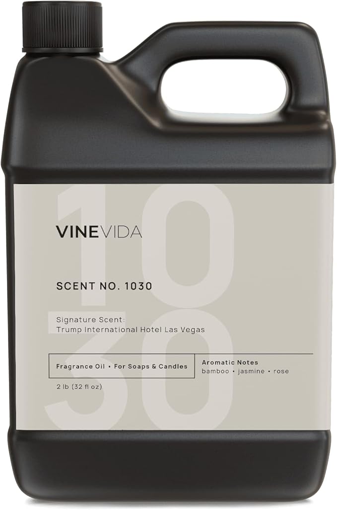 VINEVIDA Scent NO. 1030 Fragrance Oil - 32oz (2lbs) - Inspired by: Trump International Hotel Las Vegas Fragrance Oil for Candle Making - Made in USA Candle Scents Scents for Soap Making
