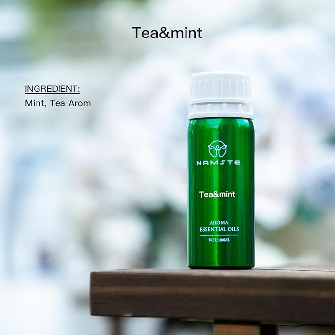 Tea Tree & Peppermint 3.38 Fl Oz Essential Oil Blend for Diffuser - Refreshing Mint and Fragrance of Tea Scented, Humidifier Oil for Office and Living Room