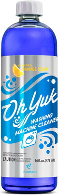 Oh Yuk Washing Machine Cleaner for All Washers (Top Load, Front Load, HE and Non-HE), Natural Citrus Fragrance, Four Cleanings Per Bottle, Septic Safe, 16 Fl Oz