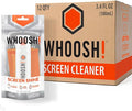WHOOSH! Screen Cleaner Spray and Wipe [Set of 12] 3.4 fl oz + 1 Microfiber Cloth Wipes - Travel Size Electronic Cleaner for Car, Computer, Laptop, iPad, MacBook, Phone, Eyeglass - Lens Cleaner Kit