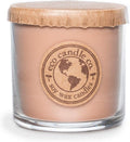 ECO CANDLE CO. Recycled Candle, Precious Woods, 6 oz. - Scents of Smoked Wood, Nutmeg, Musk, & Ylang - 100% Soy Wax, No Lead, Kraft Paper Label & Lid, Hand Poured, Made from Midwest Grown Soybeans