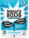 Molly's Suds Original Laundry Detergent Powder | Clean Laundry Detergent Powder for Sensitive Skin | Simple, Effective Ingredients, Stain Fighting | 70 Loads (Peppermint)