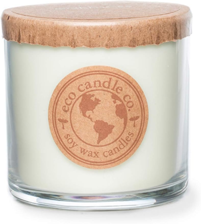 Eco Candle Co. Recycled Candle, Oakmoss, 6 oz. - Scents of Citrus, Floral, Oakmoss, & Patchouli - 100% Soy Wax, No Lead, Kraft Paper Label & Lid, Hand Poured, Made from Midwest Grown Soybeans