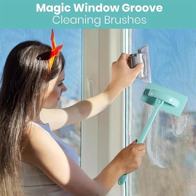 realexist Window Screen Cleaner, Detachable Cleaning Brush, Dry and Wet Dual Use Tool with Screen Washing Equipment,Perfect for Easy and Efficient Window Cleaner Tool
