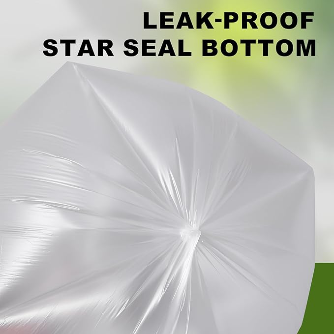 Trash Can Liner - Wholesale 500 Count Garbage Bags on Perforated Roll 20-30 Gallon Multipurpose for Office Bathrooms Business Home Commercial and Industrial Needs