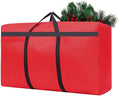 Small Christmas Tree Storage Bag 4Ft/5Ft Heavy Duty Reusable 600D Oxford Fabric Xmas Tree Bag/Container/Holder for Short Artificial Christmas Tree(39" X 12" X 24") Red